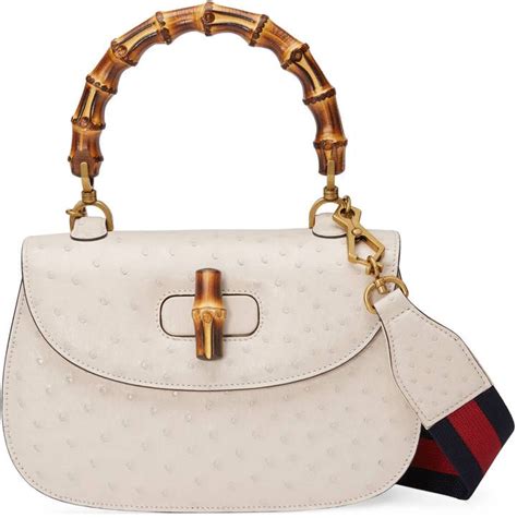 gucci ostrich top handle bag